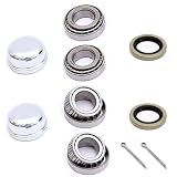 UCUT 2 Set Trailer Bearing Repair Kits L44643/L44610 for 1 Inch Straight Spindles