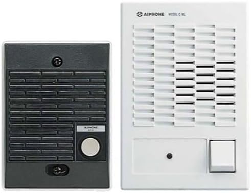 C-123L/A ChimeCom 2-Piece Door Answering Intercom System – Push-to-Talk, Hands-Free Door Communication