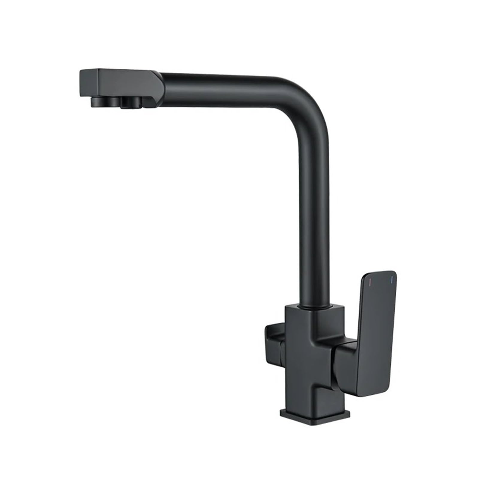 FCXWEVR 360° Rotating Kitchen Faucet with Filter Deck Mounted Mixer Tap Silver Finish Easy Installation Ideal for Home & Restaurant Use Stylish Water Features
