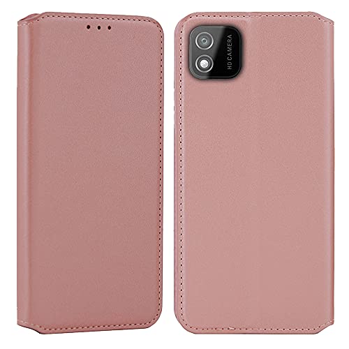 CEKA TECH Coque pour Wiko Y62,Etui Housse avec Fermeture magnétique,Portes Cartes pour (Wiko Y62 (6,10 Pouces), Rose)