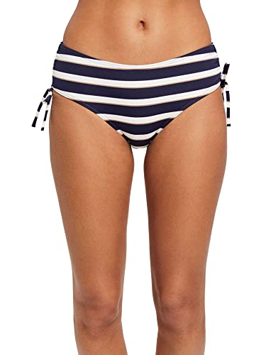 ESPRIT Damen Gestreifte Bikinihose mit mittelhohem Bund