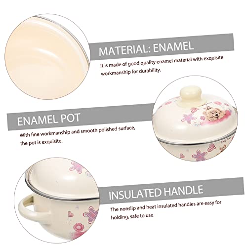 Veemoon Enamel Cooking Pot for Stewing with Charming Design for Home Use in Biryani and Soup Making - Image 9