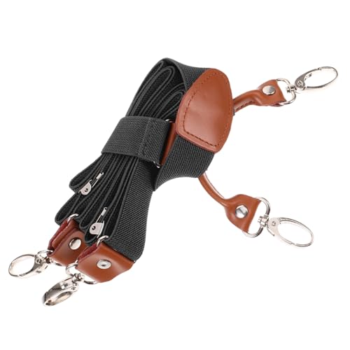 PartyKindom Versatile Men's Suspender Elastic Strap Clip for Suit Jeans and Adult Shirts