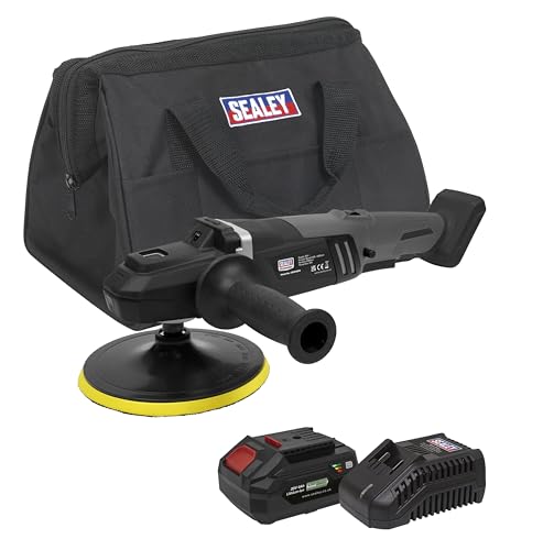 Sealey 20V 4Ah SV20 Series Ø180mm Brushless Rotary Polisher Kit - CP20VRPXKIT1