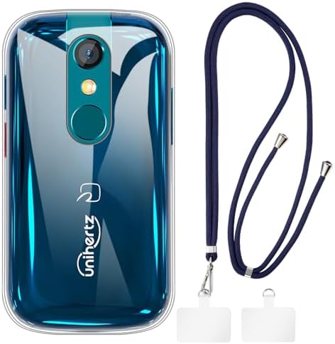 Case and Lanyard for Unihertz Jelly Star - Clear+Black