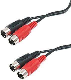 Hosa MID-203 Dual 5-Pin DIN to Dual 5-Pin DIN Dual MIDI Cable, 3