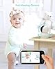 5” Large Display Video Baby Monitor with Remote Pan-Tilt-Zoom |Infrared Night Vision, Temperature Display, Lullaby, Two Way Audio |960ft Range Baby Monitor with Camera and Audio