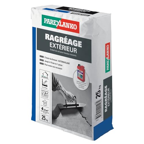 Ragréage extérieur Parexlanko mortier de sol pour terrasse et balcon