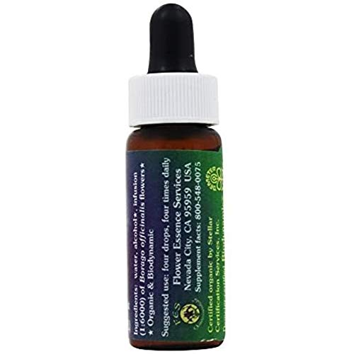 Flower Essence Services Essence, Borage, 0.25 Ounce