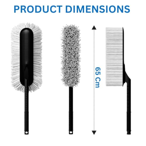 Image of 2 in 1 Combo EZ Wave Car Duster Kit with 1200GSM Cleaning Microfiber Cloth (Combo - 2 Pack)