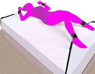Bed Restraints Sex Set for Bed Straps Bondaged Kit with Adjustable Hand Cuffs Ankle Cuff, Sex Restraints Straps Adult Play King Mattress Sex Accessories for Couples Women Bedroom Toys Sweatshirt