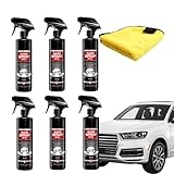 [Yizibuur]車用コーティング剤 カーコーティングスプレー【2025new ドイツ技術・ナノグラフェン】多機能 カーコーティングスプレー 300ml 1/2/3/4/6/8個 超硬度 超撥水 微傷修復 洗車後5分簡単施工 防キズ 耐熱性 車体/ガラス兼用 プロ仕様 自動車用 カー用品