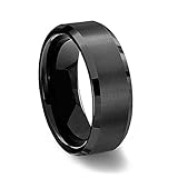 condición: Nuevo Everstone nero Titanio Anello Coppie Fidanzamento anelli da donna Anelli Uomo Misura:34