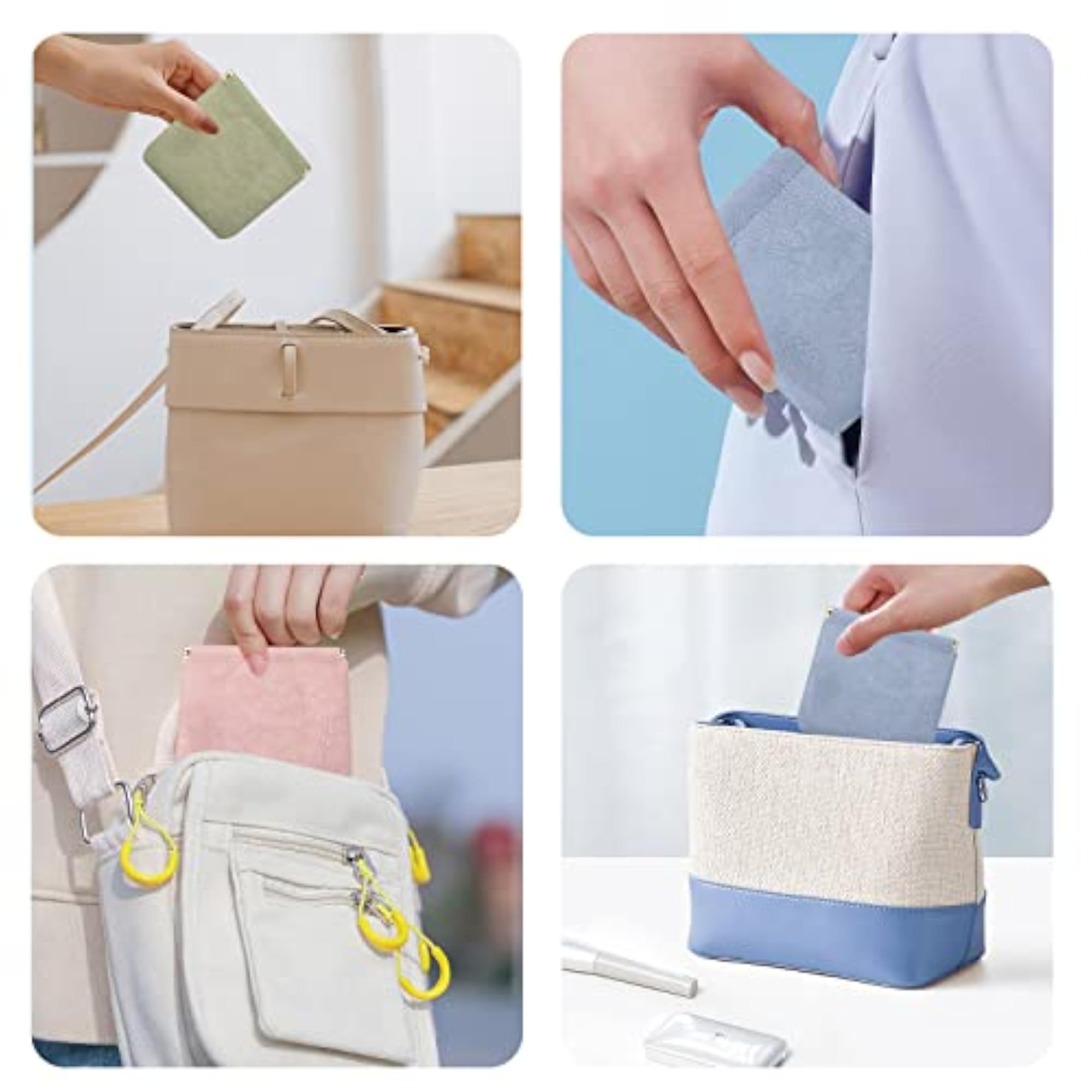 3PCS Mini Makeup Bag Small Lipstick Storage Pouch