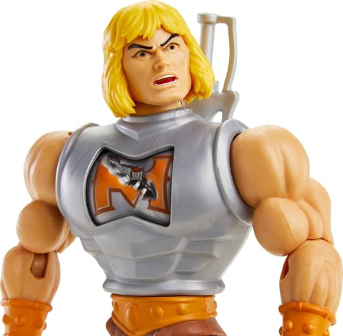 Maîtres de ’Univers Origins Deluxe figurine articulée Musclor en tenue de combat avec accessoires jouet pour collectionneurs et enfants dès GVL76 - vue 4
