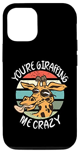 You're Giraffing Me Crazy Funny Animal Pun �L���� �X�}�z�P�[�X iPhone 12/12 Pro �p