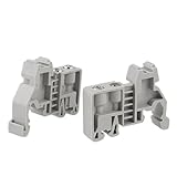 uxcell 2 Pcs 35mm Din Rail Screw Fixed Terminal Block End Stopper Clamps