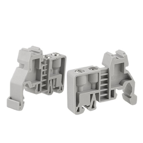 uxcell 2 Pcs 35mm Din Rail Screw Fixed Terminal Block End Stopper Clamps