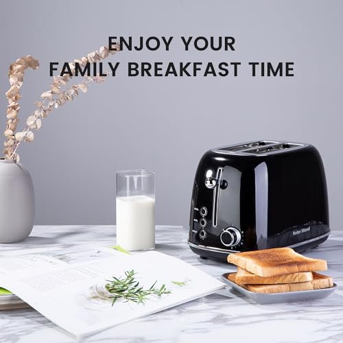 2-Slice-Toaster-Retro-Stainless-Steel-with-Bagel-Cancel-and-Defrost-Functions-6-Bread-Shade-Settings-Extra-Wide-Slots-and-Removable-Crumb-Tray-Black
