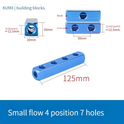 Colector neumático con conectores rápidos para distribución eficiente de aire de 1/4" 2