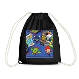 Spreadshirt® Brawl Stars Arcade Gameplay Sac À Dos Cordon, Noir