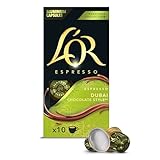 L'OR Cápsulas de café Espresso Dubai Chocolate | Edición Especial | Cápsulas de aluminio compatibles con las cafeteras...