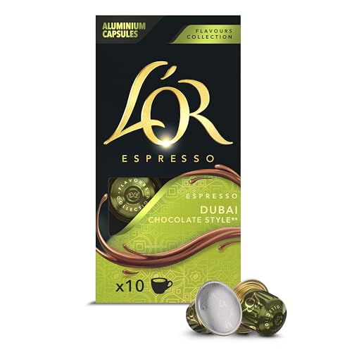 L'OR Espresso Café Cápsulas Dubai Chocolate | 10 Cápsulas Compatibles Nespresso