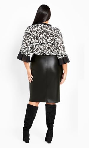 Women's Valerie Faux Leather Skirt3