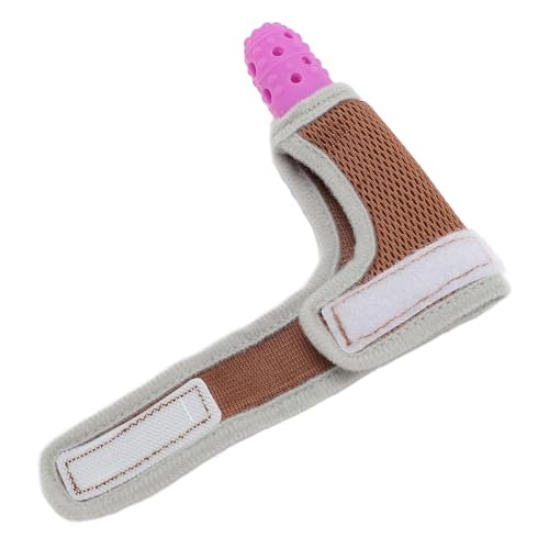 ZJchao Toddler Silicone Finger Guard for Thumb Sucking Breathable Mesh Adjustable Thumb Sucking Treatment Kit Purple