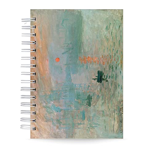Caderno Monet "Impressão, Nascer do Sol" Capa Dura e Toque Avelud...