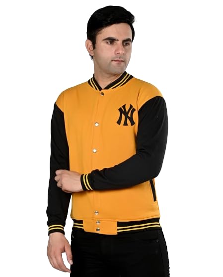 sqs Stylish and Comfortable Solid Bomber Style Jacket for Men-picture-10