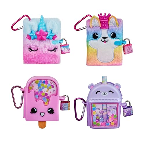 REAL LITTLES - Mini diario intimo con lucchetto + chiave - Regalo sorpresa da collezionare - Ricevi un modello a colori casuali