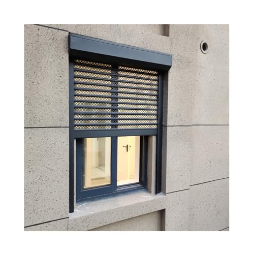 Puerta enrollable automática, persianas enrollables de seguridad de aleación de aluminio, cortina perforada, sombra exterior para ventana para almacenes y graneros