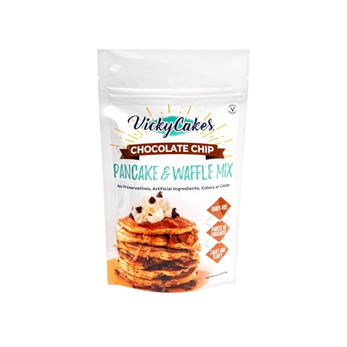 Vicky Cakes Chocolate Chip Pancake and Waffle Mix | Light