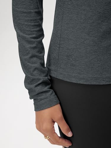 Image of ODODOS Women's Long Sleeve T-Shirt - Ultra Soft odSTRATUM Tech Performance Top UPF 50+ Breathable Crew Neck Pullover
