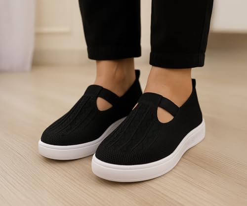 Image of Kraasa Lightweight Ballet Flats Bellies for Women, Walking Flat Shoes for Woman, Elastic Fit and Comfort, Ballerina for Ladies and Girls
