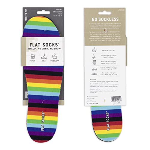FLAT SOCKS No Show Socks, Sockless Shoe Liner, No Slipping, Odor Control, Washable Barefoot Shoe Insert2