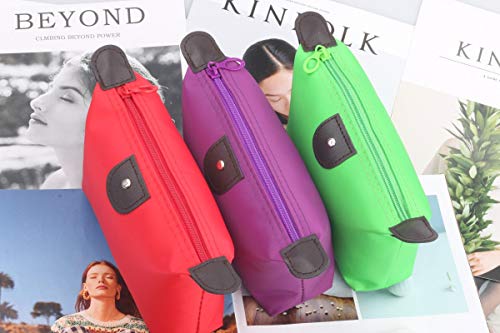 5PCS Cute Small Makeup Bags for Purse, Waterproof Mini Zipper Cosmetic Bags, Luggage Accessories for Travel (5PCS Style 1) - Thumbnail 3