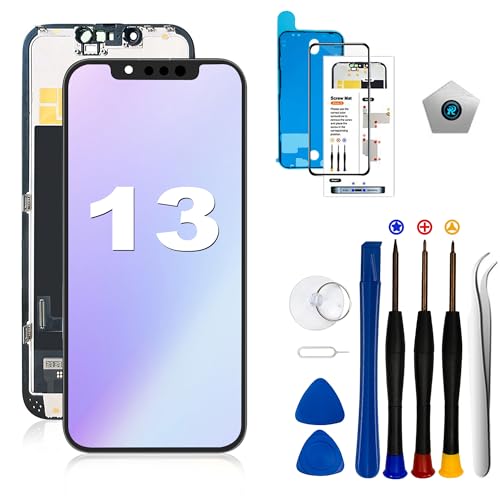 EFAITHLIFE für iPhone 13 Display 6 1 Zoll (Modell A2633 A2482 A2631 A2634 A2635) LCD Display and 3D-Touchscreen-Digitalisierer mit Reparaturwerkzeug