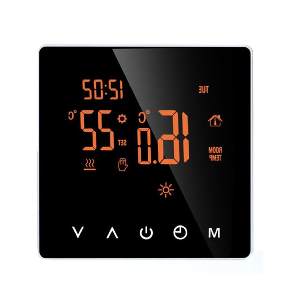 beertoy Temperature Controller Thermostat Smart Thermostat LCD Display Intelligent Thermostat Floor Heating Thermostat Temperature Control Electric