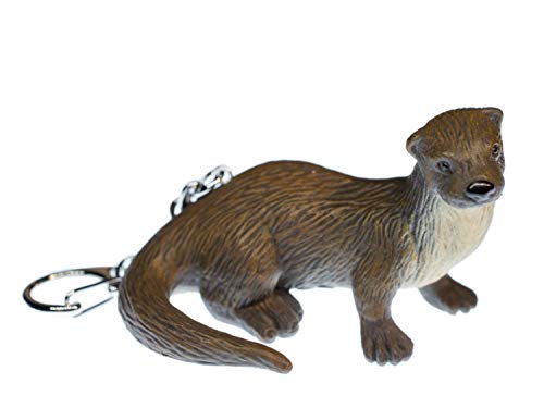 Miniblings Otter Key Ring Chain Keychain Sea Otters Rubber S Animal 7Cm