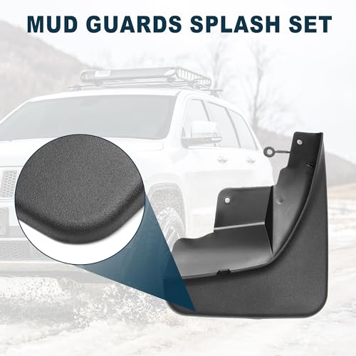 Image of Mud Flap Splash Guard for Jeep Grand Cherokee 2011-2022 Durable | Front & Rear Side Mudflaps with Mount Accessor 1 Set