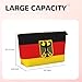 ROSIHODE Cute German Flag Makeup Bag Zipper Cosmetic Bag Women Portable Germany Travel Toiletry Make Up Bag Pouch