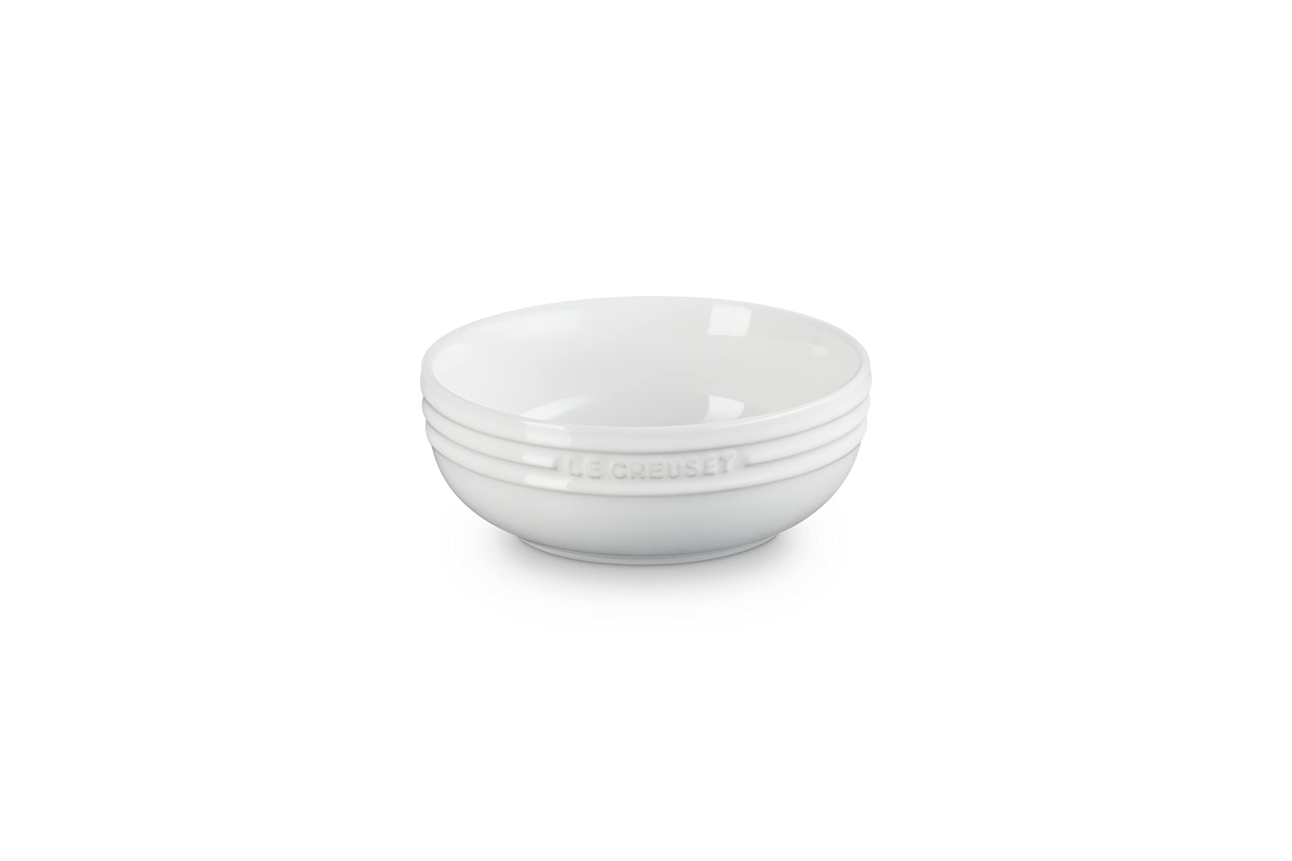 Le Creuset Dish Deep Plate, 5.1 inches (13 cm), White, Heat Resistant, Cold Resistant, Microwave, Oven, Dishwasher Safe, Oven Plate, Bakeware