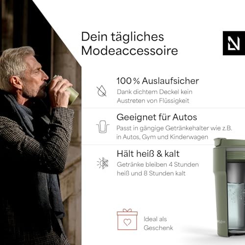 LARS NYSØM Thermobecher 500ml - Kaffeebecher to go - Coffee to go becher – Ansicht 2