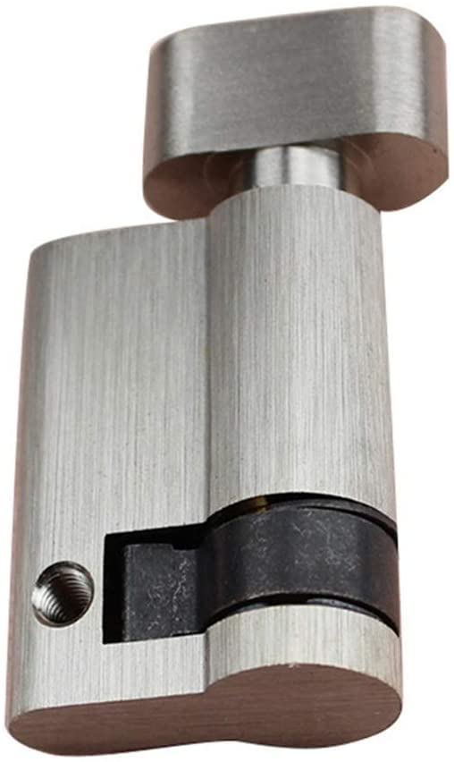 Cylindre de serrure Euro à bouton de 45 mm pour porte intérieure en bois de salle de bain