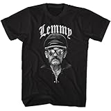 Lemmy Sunglasses & Cap Mens Short Sleeve T Shirt Heavy Metal Legend Vintage Style Graphic Tees