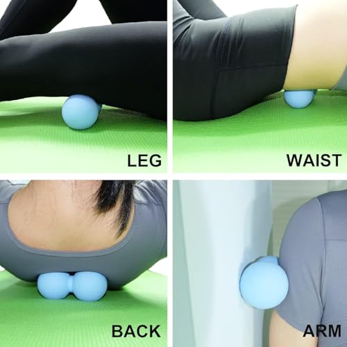 Image of Bodylastics Peanut Massage Ball For Total Body Deep Tissue Massage, Physiotherapy, Trigger Point Therapy, Muscle Knots, Myofascial Release