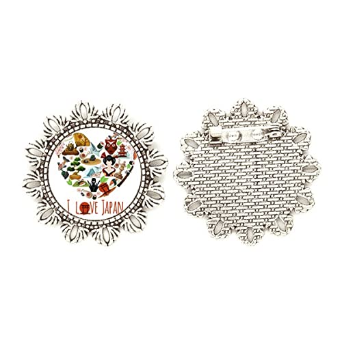 Broche de plata de sushi ideal para tus chaquetas