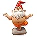 synxzen Yoga Gartenzwerg 20cm - Zen Meditation Figur mit Buddha Bauch, Wetterfest Garten Deko f&uuml;r Innen Au&szlig;en, Lustige Zwerg Geschenk f&uuml;r Frauen M&auml;nner